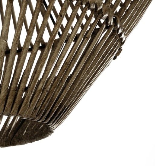 GLOBOSTAR® ARANCIA 205-0048 Boho Κρεμαστό Φωτιστικό Οροφής με Ντουί 1 x E27 AC 220-240V IP20 - Μπεζ - M46 x Π46 x Υ35cm