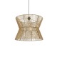 GLOBOSTAR® UPCONE 205-0056 Boho Κρεμαστό Φωτιστικό Οροφής με Ντουί 1 x E27 AC 220-240V IP20 - Μπεζ - M50 x Π50 x Υ43cm