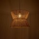 GLOBOSTAR® UPCONE 205-0056 Boho Κρεμαστό Φωτιστικό Οροφής με Ντουί 1 x E27 AC 220-240V IP20 - Μπεζ - M50 x Π50 x Υ43cm