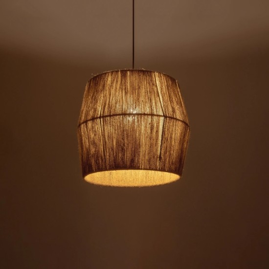 GLOBOSTAR® CONE 205-0057 Boho Κρεμαστό Φωτιστικό Οροφής με Ντουί 1 x E27 AC 220-240V IP20 - Μπεζ - M38 x Π38 x Υ34cm GLOBOSTAR® CONE 205-0057 Boho Κρεμαστό Φωτιστικό Οροφής με Ντουί 1 x E27 AC 220-240V IP20 - Μπεζ - M38 x Π38 x Υ34cm