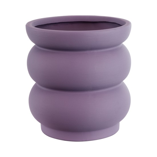 GloboStar® Artificial Garden BOGOTA 20500 Διακοσμητικό Κεραμικό Κασπώ Γλάστρα - Flower Pot Μωβ Φ14 x Υ15cm GloboStar® Artificial Garden BOGOTA 20500 Διακοσμητικό Κεραμικό Κασπώ Γλάστρα - Flower Pot Μωβ Φ14 x Υ15cm