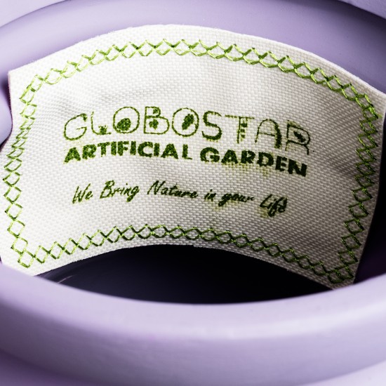 GloboStar® Artificial Garden BOGOTA 20500 Διακοσμητικό Κεραμικό Κασπώ Γλάστρα - Flower Pot Μωβ Φ14 x Υ15cm GloboStar® Artificial Garden BOGOTA 20500 Διακοσμητικό Κεραμικό Κασπώ Γλάστρα - Flower Pot Μωβ Φ14 x Υ15cm