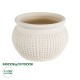 GloboStar® Artificial Garden MORELIA 20510 Διακοσμητικό Κεραμικό Κασπώ Γλάστρα - Flower Pot Μπεζ Φ19 x Υ13cm GloboStar® Artificial Garden MORELIA 20510 Διακοσμητικό Κεραμικό Κασπώ Γλάστρα - Flower Pot Μπεζ Φ19 x Υ13cm
