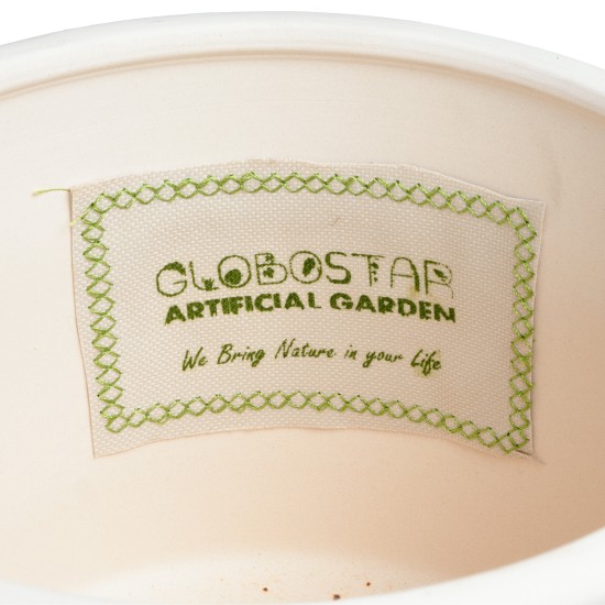 GloboStar® Artificial Garden BERATAN 20514 Διακοσμητικό Κεραμικό Κασπώ Γλάστρα - Flower Pot Λευκό Φ19 x Υ16cm GloboStar® Artificial Garden BERATAN 20514 Διακοσμητικό Κεραμικό Κασπώ Γλάστρα - Flower Pot Λευκό Φ19 x Υ16cm