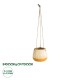 GloboStar® Artificial Garden BUBASTIS 20528 Κρεμαστό Διακοσμητικό Κεραμικό Κασπώ Γλάστρα - Flower Pot Πορτοκαλί με Λευκό Φ13 x Υ10.5cm GloboStar® Artificial Garden BUBASTIS 20528 Κρεμαστό Διακοσμητικό Κεραμικό Κασπώ Γλάστρα - Flower Pot Πορτοκαλί με Λευκό Φ13 x Υ10.5cm