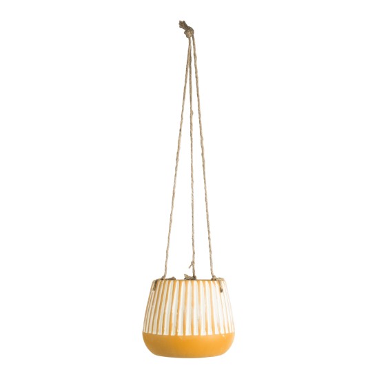GloboStar® Artificial Garden BUBASTIS 20528 Κρεμαστό Διακοσμητικό Κεραμικό Κασπώ Γλάστρα - Flower Pot Πορτοκαλί με Λευκό Φ13 x Υ10.5cm GloboStar® Artificial Garden BUBASTIS 20528 Κρεμαστό Διακοσμητικό Κεραμικό Κασπώ Γλάστρα - Flower Pot Πορτοκαλί με Λευκό Φ13 x Υ10.5cm