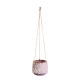 GloboStar® Artificial Garden NIGERIA 20529 Κρεμαστό Διακοσμητικό Κεραμικό Κασπώ Γλάστρα - Flower Pot Μωβ με Λευκό Φ12 x Υ11cm GloboStar® Artificial Garden NIGERIA 20529 Κρεμαστό Διακοσμητικό Κεραμικό Κασπώ Γλάστρα - Flower Pot Μωβ με Λευκό Φ12 x Υ11cm