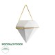 GloboStar® Artificial Garden LOUVRE 20534 Διακοσμητικό Κεραμικό Κασπώ Γλάστρα - Flower Pot Λευκό με Χρυσό Μ20 x Π10.5 x Υ30cm GloboStar® Artificial Garden LOUVRE 20534 Διακοσμητικό Κεραμικό Κασπώ Γλάστρα - Flower Pot Λευκό με Χρυσό Μ20 x Π10.5 x Υ30cm