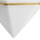 GloboStar® Artificial Garden LOUVRE 20534 Διακοσμητικό Κεραμικό Κασπώ Γλάστρα - Flower Pot Λευκό με Χρυσό Μ20 x Π10.5 x Υ30cm GloboStar® Artificial Garden LOUVRE 20534 Διακοσμητικό Κεραμικό Κασπώ Γλάστρα - Flower Pot Λευκό με Χρυσό Μ20 x Π10.5 x Υ30cm
