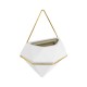 GloboStar® Artificial Garden LOUVRE 20534 Διακοσμητικό Κεραμικό Κασπώ Γλάστρα - Flower Pot Λευκό με Χρυσό Μ20 x Π10.5 x Υ30cm GloboStar® Artificial Garden LOUVRE 20534 Διακοσμητικό Κεραμικό Κασπώ Γλάστρα - Flower Pot Λευκό με Χρυσό Μ20 x Π10.5 x Υ30cm