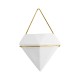 GloboStar® Artificial Garden LOUVRE 20534 Διακοσμητικό Κεραμικό Κασπώ Γλάστρα - Flower Pot Λευκό με Χρυσό Μ20 x Π10.5 x Υ30cm GloboStar® Artificial Garden LOUVRE 20534 Διακοσμητικό Κεραμικό Κασπώ Γλάστρα - Flower Pot Λευκό με Χρυσό Μ20 x Π10.5 x Υ30cm