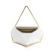 GloboStar® Artificial Garden LOUVRE 20534 Διακοσμητικό Κεραμικό Κασπώ Γλάστρα - Flower Pot Λευκό με Χρυσό Μ20 x Π10.5 x Υ30cm GloboStar® Artificial Garden LOUVRE 20534 Διακοσμητικό Κεραμικό Κασπώ Γλάστρα - Flower Pot Λευκό με Χρυσό Μ20 x Π10.5 x Υ30cm