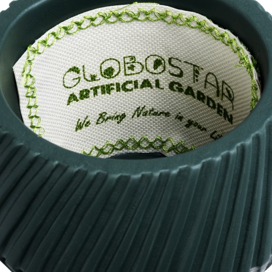 GloboStar® Artificial Garden BARBADOS 20538 Διακοσμητικό Κεραμικό Κασπώ Γλάστρα - Flower Pot Πράσινο Φ11 x Υ8.5cm GloboStar® Artificial Garden BARBADOS 20538 Διακοσμητικό Κεραμικό Κασπώ Γλάστρα - Flower Pot Πράσινο Φ11 x Υ8.5cm