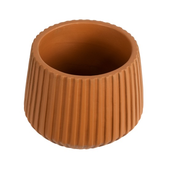 GloboStar® Artificial Garden ZANZIBAR 20539 Διακοσμητικό Κεραμικό Κασπώ Γλάστρα - Flower Pot Πορτοκαλί Φ11.5 x Υ9.5cm GloboStar® Artificial Garden ZANZIBAR 20539 Διακοσμητικό Κεραμικό Κασπώ Γλάστρα - Flower Pot Πορτοκαλί Φ11.5 x Υ9.5cm
