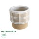 GloboStar® Artificial Garden AMARETTO 20543 Διακοσμητικό Κεραμικό Κασπώ Γλάστρα - Flower Pot Μπεζ με Λευκό Φ11 x Υ11cm GloboStar® Artificial Garden AMARETTO 20543 Διακοσμητικό Κεραμικό Κασπώ Γλάστρα - Flower Pot Μπεζ με Λευκό Φ11 x Υ11cm