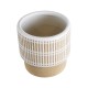 GloboStar® Artificial Garden AMARETTO 20543 Διακοσμητικό Κεραμικό Κασπώ Γλάστρα - Flower Pot Μπεζ με Λευκό Φ11 x Υ11cm GloboStar® Artificial Garden AMARETTO 20543 Διακοσμητικό Κεραμικό Κασπώ Γλάστρα - Flower Pot Μπεζ με Λευκό Φ11 x Υ11cm