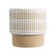 GloboStar® Artificial Garden AMARETTO 20543 Διακοσμητικό Κεραμικό Κασπώ Γλάστρα - Flower Pot Μπεζ με Λευκό Φ11 x Υ11cm GloboStar® Artificial Garden AMARETTO 20543 Διακοσμητικό Κεραμικό Κασπώ Γλάστρα - Flower Pot Μπεζ με Λευκό Φ11 x Υ11cm