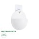 GloboStar® Artificial Garden LYON 20551 Διακοσμητική Πλαστική Γλάστρα -  Λευκό - Μ12 x Π6 x Υ13.5cm