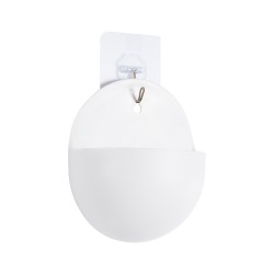 GloboStar® Artificial Garden LYON 20551 Διακοσμητική Πλαστική Γλάστρα - Λευκό - Μ12 x Π6 x Υ13.5cm GloboStar® Artificial Garden LYON 20551 Διακοσμητική Πλαστική Γλάστρα - Λευκό - Μ12 x Π6 x Υ13.5cm