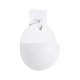 GloboStar® Artificial Garden LYON 20551 Διακοσμητική Πλαστική Γλάστρα -  Λευκό - Μ12 x Π6 x Υ13.5cm