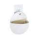 GloboStar® Artificial Garden LYON 20551 Διακοσμητική Πλαστική Γλάστρα -  Λευκό - Μ12 x Π6 x Υ13.5cm