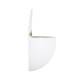 GloboStar® Artificial Garden LYON 20551 Διακοσμητική Πλαστική Γλάστρα -  Λευκό - Μ12 x Π6 x Υ13.5cm