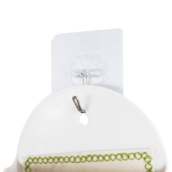 GloboStar® Artificial Garden LYON 20551 Διακοσμητική Πλαστική Γλάστρα -  Λευκό - Μ12 x Π6 x Υ13.5cm