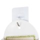GloboStar® Artificial Garden LYON 20551 Διακοσμητική Πλαστική Γλάστρα -  Λευκό - Μ12 x Π6 x Υ13.5cm