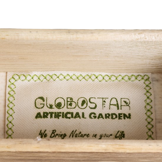 GloboStar® Artificial Garden ALSACE 20552 Κρεμαστή Διακοσμητική Ξύλινη Γλάστρα - Καφέ - Μ18 x Π7.5 x Υ27cm GloboStar® Artificial Garden ALSACE 20552 Κρεμαστή Διακοσμητική Ξύλινη Γλάστρα - Καφέ - Μ18 x Π7.5 x Υ27cm