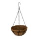 GloboStar® Artificial Garden SALAMINA 20560 Κρεμαστό Διακοσμητικό Κασπώ Γλάστρα - Flower Pot από Φλοιό Καρύδας Καφέ με Μαύρη Μεταλλική Βάση Φ25 x Υ14cm GloboStar® Artificial Garden SALAMINA 20560 Κρεμαστό Διακοσμητικό Κασπώ Γλάστρα - Flower Pot από Φλοιό Καρύδας Καφέ με Μαύρη Μεταλλική Βάση Φ25 x Υ14cm