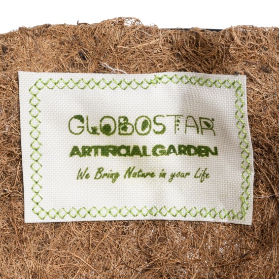 GloboStar® Artificial Garden KARYSTOS 20563 Κρεμαστό Διακοσμητικό Κασπώ Γλάστρα - Flower Pot από Φλοιό Καρύδας Καφέ με Μαύρη Μεταλλική Βάση Φ30 x Υ15cm GloboStar® Artificial Garden KARYSTOS 20563 Κρεμαστό Διακοσμητικό Κασπώ Γλάστρα - Flower Pot από Φλοιό Καρύδας Καφέ με Μαύρη Μεταλλική Βάση Φ30 x Υ15cm