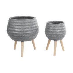 GloboStar® Artificial Garden MARYLAND 20568 ΣΕΤ 2 Διακοσμητικά Πολυεστερικά Τσιμεντένιά Κασπώ Γλάστρες - Flower Pots Γκρι A:Φ39 x Υ45cm B:Φ29 x Υ40cm GloboStar® Artificial Garden MARYLAND 20568 ΣΕΤ 2 Διακοσμητικά Πολυεστερικά Τσιμεντένιά Κασπώ Γλάστρες - Flower Pots Γκρι A:Φ39 x Υ45cm B:Φ29 x Υ40cm