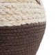 GloboStar® Artificial Garden CAROLINA 20579 Διακοσμητικό Πλεκτό Κασπώ Γλάστρα - Flower Pot Μπεζ με Καφέ και Λευκό Φ27 x Υ26cm GloboStar® Artificial Garden CAROLINA 20579 Διακοσμητικό Πλεκτό Κασπώ Γλάστρα - Flower Pot Μπεζ με Καφέ και Λευκό Φ27 x Υ26cm