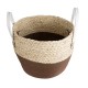 GloboStar® Artificial Garden CAROLINA 20580 Διακοσμητικό Πλεκτό Κασπώ Γλάστρα - Flower Pot Μπεζ με Καφέ και Λευκό Φ33 x Υ28cm GloboStar® Artificial Garden CAROLINA 20580 Διακοσμητικό Πλεκτό Κασπώ Γλάστρα - Flower Pot Μπεζ με Καφέ και Λευκό Φ33 x Υ28cm