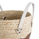 GloboStar® Artificial Garden CAROLINA 20580 Διακοσμητικό Πλεκτό Κασπώ Γλάστρα - Flower Pot Μπεζ με Καφέ και Λευκό Φ33 x Υ28cm GloboStar® Artificial Garden CAROLINA 20580 Διακοσμητικό Πλεκτό Κασπώ Γλάστρα - Flower Pot Μπεζ με Καφέ και Λευκό Φ33 x Υ28cm