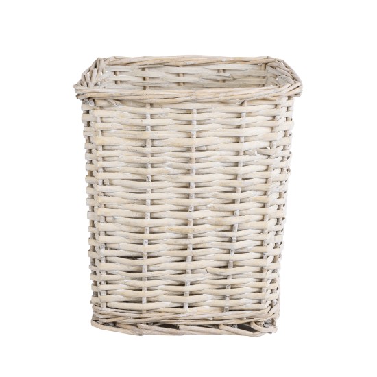GloboStar® Artificial Garden KYOTO 20590 Διακοσμητικό Πλεκτό Καλάθι - Κασπώ Γλάστρα - Flower Pot Λευκό με Μπεζ Φ22 x Υ25cm GloboStar® Artificial Garden KYOTO 20590 Διακοσμητικό Πλεκτό Καλάθι - Κασπώ Γλάστρα - Flower Pot Λευκό με Μπεζ Φ22 x Υ25cm