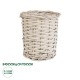 GloboStar® Artificial Garden DOMINGO 20591 Διακοσμητικό Πλεκτό Καλάθι - Κασπώ Γλάστρα - Flower Pot Λευκό με Μπεζ Φ16 x Υ18cm GloboStar® Artificial Garden DOMINGO 20591 Διακοσμητικό Πλεκτό Καλάθι - Κασπώ Γλάστρα - Flower Pot Λευκό με Μπεζ Φ16 x Υ18cm