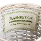 GloboStar® Artificial Garden DOMINGO 20591 Διακοσμητικό Πλεκτό Καλάθι - Κασπώ Γλάστρα - Flower Pot Λευκό με Μπεζ Φ16 x Υ18cm GloboStar® Artificial Garden DOMINGO 20591 Διακοσμητικό Πλεκτό Καλάθι - Κασπώ Γλάστρα - Flower Pot Λευκό με Μπεζ Φ16 x Υ18cm