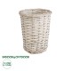 GloboStar® Artificial Garden DOMINGO 20592 Διακοσμητικό Πλεκτό Καλάθι - Κασπώ Γλάστρα - Flower Pot Λευκό με Μπεζ Φ19 x Υ24cm GloboStar® Artificial Garden DOMINGO 20592 Διακοσμητικό Πλεκτό Καλάθι - Κασπώ Γλάστρα - Flower Pot Λευκό με Μπεζ Φ19 x Υ24cm