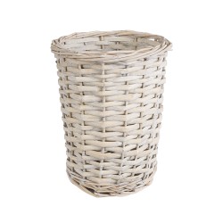 GloboStar® Artificial Garden DOMINGO 20592 Διακοσμητικό Πλεκτό Καλάθι - Κασπώ Γλάστρα - Flower Pot Λευκό με Μπεζ Φ19 x Υ24cm GloboStar® Artificial Garden DOMINGO 20592 Διακοσμητικό Πλεκτό Καλάθι - Κασπώ Γλάστρα - Flower Pot Λευκό με Μπεζ Φ19 x Υ24cm