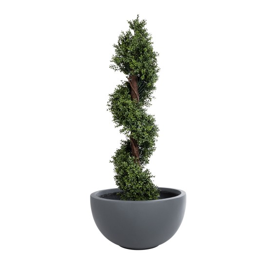 GloboStar® Artificial Garden BALTIMORE 20697 Διακοσμητικό Πολυεστερικό Τσιμεντένιο Κασπώ Γλάστρα - Flower Pot Γκρι Φ61 x Υ30cm GloboStar® Artificial Garden BALTIMORE 20697 Διακοσμητικό Πολυεστερικό Τσιμεντένιο Κασπώ Γλάστρα - Flower Pot Γκρι Φ61 x Υ30cm
