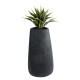 GloboStar® Artificial Garden CHLOE 20709 Επιδαπέδιο Πολυεστερικό Τσιμεντένιο Κασπώ Γλάστρα - Flower Pot Μαύρο Μ45 x Π49 x Υ90cm GloboStar® Artificial Garden CHLOE 20709 Επιδαπέδιο Πολυεστερικό Τσιμεντένιο Κασπώ Γλάστρα - Flower Pot Μαύρο Μ45 x Π49 x Υ90cm