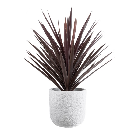 GloboStar® Artificial Garden MALVEN 20710 Επιδαπέδιο Πολυεστερικό Τσιμεντένιο Κασπώ Γλάστρα - Flower Pot Λευκό Φ31 x Υ28cm GloboStar® Artificial Garden MALVEN 20710 Επιδαπέδιο Πολυεστερικό Τσιμεντένιο Κασπώ Γλάστρα - Flower Pot Λευκό Φ31 x Υ28cm