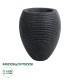 GloboStar® Artificial Garden NASHVILLE 20716 Επιδαπέδιο Πολυεστερικό Τσιμεντένιο Κασπώ Γλάστρα - Flower Pot Μαύρο Φ40 x Υ50cm GloboStar® Artificial Garden NASHVILLE 20716 Επιδαπέδιο Πολυεστερικό Τσιμεντένιο Κασπώ Γλάστρα - Flower Pot Μαύρο Φ40 x Υ50cm