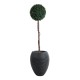 GloboStar® Artificial Garden NASHVILLE 20716 Επιδαπέδιο Πολυεστερικό Τσιμεντένιο Κασπώ Γλάστρα - Flower Pot Μαύρο Φ40 x Υ50cm GloboStar® Artificial Garden NASHVILLE 20716 Επιδαπέδιο Πολυεστερικό Τσιμεντένιο Κασπώ Γλάστρα - Flower Pot Μαύρο Φ40 x Υ50cm