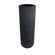 GloboStar® Artificial Garden MATERA 20733 Επιδαπέδιο Πολυεστερικό Τσιμεντένιο Κασπώ Γλάστρα - Flower Pot Μαύρο Φ42 x Υ120cm GloboStar® Artificial Garden MATERA 20733 Επιδαπέδιο Πολυεστερικό Τσιμεντένιο Κασπώ Γλάστρα - Flower Pot Μαύρο Φ42 x Υ120cm