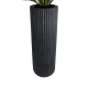 GloboStar® Artificial Garden MATERA 20733 Επιδαπέδιο Πολυεστερικό Τσιμεντένιο Κασπώ Γλάστρα - Flower Pot Μαύρο Φ42 x Υ120cm GloboStar® Artificial Garden MATERA 20733 Επιδαπέδιο Πολυεστερικό Τσιμεντένιο Κασπώ Γλάστρα - Flower Pot Μαύρο Φ42 x Υ120cm