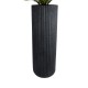 GloboStar® Artificial Garden MATERA 20733 Επιδαπέδιο Πολυεστερικό Τσιμεντένιο Κασπώ Γλάστρα - Flower Pot Μαύρο Φ42 x Υ120cm GloboStar® Artificial Garden MATERA 20733 Επιδαπέδιο Πολυεστερικό Τσιμεντένιο Κασπώ Γλάστρα - Flower Pot Μαύρο Φ42 x Υ120cm