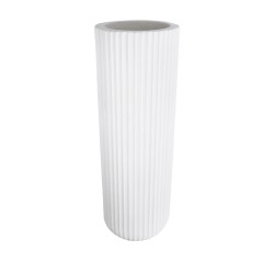 GloboStar® Artificial Garden MARSALA 20735 Επιδαπέδιο Πολυεστερικό Τσιμεντένιο Κασπώ Γλάστρα - Flower Pot Λευκό Φ41 x Υ120cm GloboStar® Artificial Garden MARSALA 20735 Επιδαπέδιο Πολυεστερικό Τσιμεντένιο Κασπώ Γλάστρα - Flower Pot Λευκό Φ41 x Υ120cm