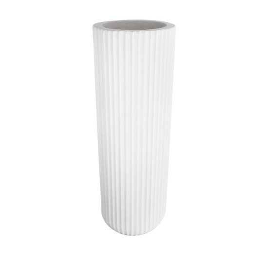 GloboStar® Artificial Garden MARSALA 20735 Επιδαπέδιο Πολυεστερικό Τσιμεντένιο Κασπώ Γλάστρα - Flower Pot Λευκό Φ41 x Υ120cm GloboStar® Artificial Garden MARSALA 20735 Επιδαπέδιο Πολυεστερικό Τσιμεντένιο Κασπώ Γλάστρα - Flower Pot Λευκό Φ41 x Υ120cm